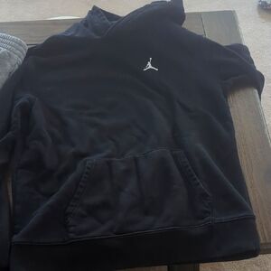 Jordan Nike Boys Black Pullover Sweatshirt And Sweatpants